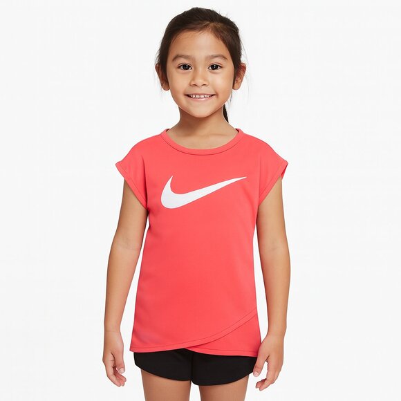 Nike Dri Fit Orange T-Shirt Girls Size 4 - Picture 1 of 4